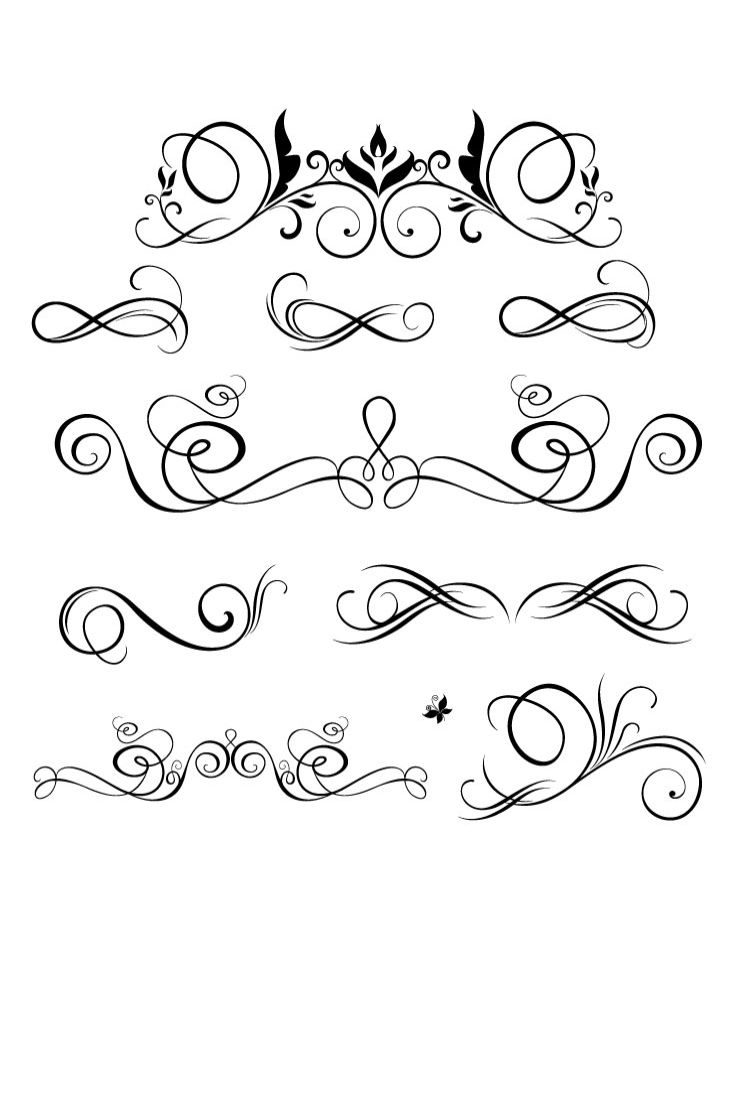 swirl vector for printing